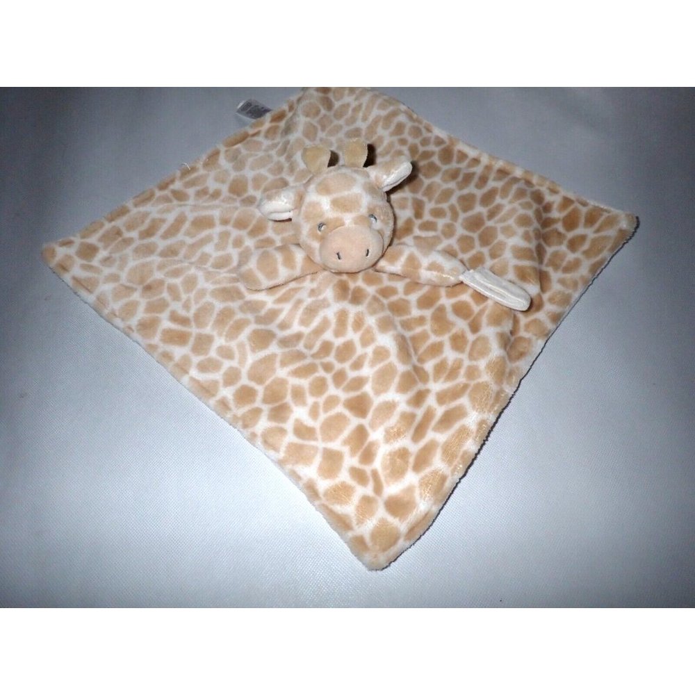 Carters Giraffe Plush‎ Security Baby Blanket Lovey With Pacifier Holder 14X14
